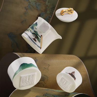 快客杯一壶两杯简约家用便携户外泡茶旅行茶具套装高档礼盒装送礼