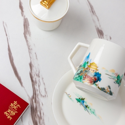 钟意礼高档茶杯礼盒装商务礼品定制LOGO送客户长辈领导实用礼物