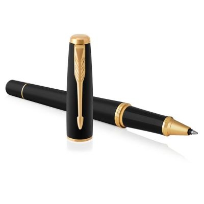 派克（PARKER） 都市系列动感磨砂黑杆钢笔 商务金夹宝珠笔