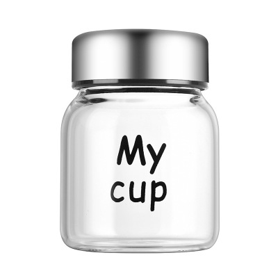 便携网红迷高硼硅你摇摇杯 可爱胖胖杯玻璃水杯300ml 展会小礼品