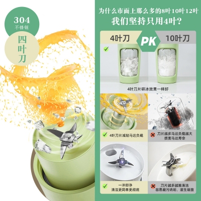 果汁机tritan家用充电小型碎冰电动榨汁杯便携榨汁机