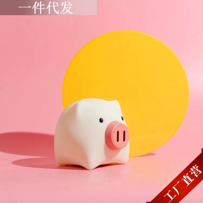 夜明珠猪猪情感硅胶灯旋转开关USB小夜灯猪年礼品卡通充电LED台灯