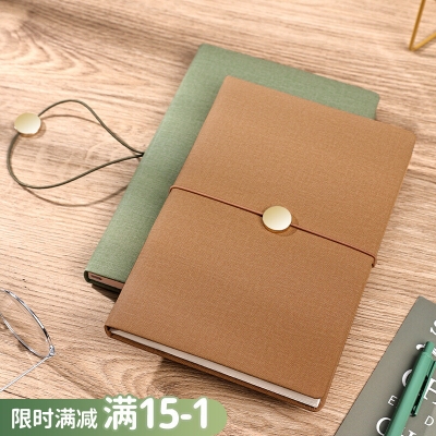A5笔记本子高颜值日记本成人文艺手账本高级商务记事本B5可印logo
