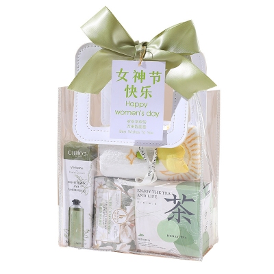 三八妇女节小礼品女神节伴手礼送员工公司福利透明果冻袋礼物套装