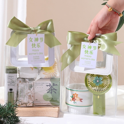 三八妇女节小礼品女神节伴手礼送员工公司福利透明果冻袋礼物套装