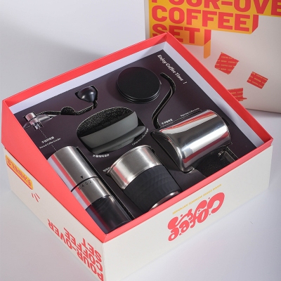 蛋糕杯手冲咖啡套装咖啡壶手摇磨豆机滤杯手冲器具咖啡机全套礼品