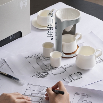 南山先生 行云咖啡套装轻奢高档手冲咖啡壶器具整套家用咖啡滤杯