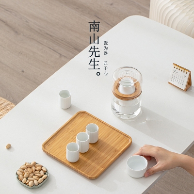 南山先生温酒器白酒杯家用烫酒壶加热黄酒日式酒具送礼盒煮酒套装