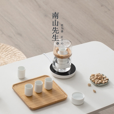 南山先生温酒器白酒杯家用烫酒壶加热黄酒日式酒具送礼盒煮酒套装