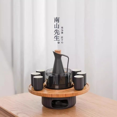 南山先生相见欢陶瓷黄酒白酒杯烫酒恒温家用日式分酒器酒壶送礼