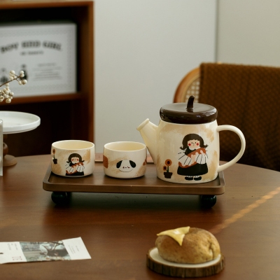 米粒生活陶瓷泡茶壶2024新款女生日礼物伴手礼下午茶茶具礼盒套装