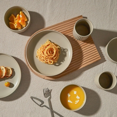 松露陶瓷餐具六件套