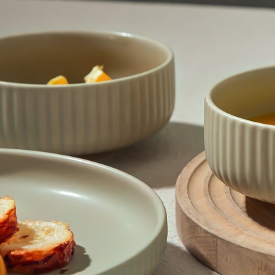 松露陶瓷餐具六件套